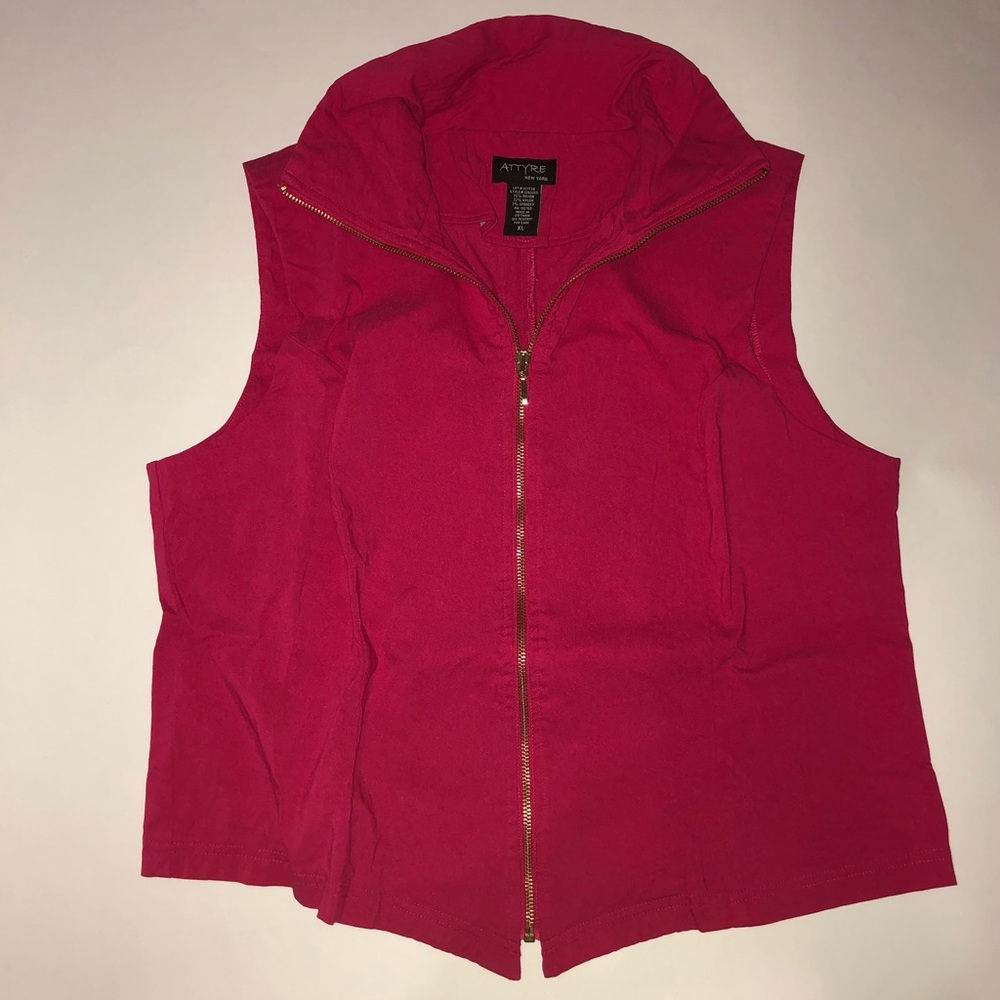 Attyre Pink Zip Up Vest